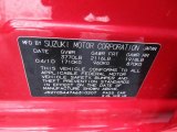 2010 Suzuki SX4 Sport Sedan S Info Tag