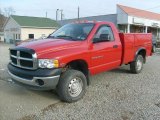 2005 Flame Red Dodge Ram 2500 ST Regular Cab 4x4 Chassis #42188099