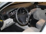 2009 Hyundai Accent GLS 4 Door Gray Interior