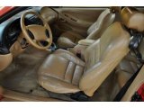1998 Ford Mustang GT Coupe Saddle Interior