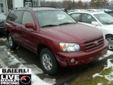 2007 Salsa Red Pearl Toyota Highlander V6 4WD #42243556