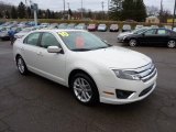 2010 Ford Fusion White Suede
