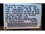 2008 Acura MDX Sport Info Tag