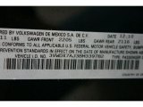 2011 Volkswagen Jetta SE Sedan Info Tag
