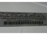 2011 Volkswagen Jetta SE Sedan Info Tag