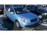 2009 Ice Blue Hyundai Accent GLS 4 Door #42313858