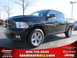 2011 Brilliant Black Crystal Pearl Dodge Ram 1500 Sport Crew Cab #42326851