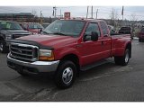 2000 Red Ford F350 Super Duty Lariat Extended Cab 4x4 Dually #42327243