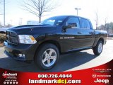 2011 Brilliant Black Crystal Pearl Dodge Ram 1500 Sport Crew Cab #42326857