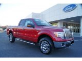 2011 Red Candy Metallic Ford F150 XLT SuperCab 4x4 #42326865