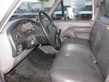 1997 Ford F350 XL Regular Cab Dually Stake Truck Opal Grey Interior