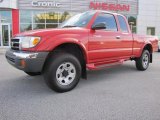 2000 Cardinal Red Toyota Tacoma V6 PreRunner Extended Cab #42378914