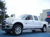 2011 Oxford White Ford F250 Super Duty Lariat Crew Cab 4x4 #42378712