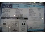 2011 Ford Edge SEL AWD Window Sticker