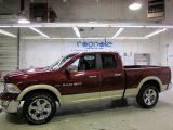 2011 Deep Cherry Red Crystal Pearl Dodge Ram 1500 Laramie Quad Cab 4x4 #42378773