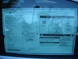 2011 Chrysler 200 Touring Window Sticker