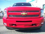 2011 Victory Red Chevrolet Silverado 1500 LT Extended Cab 4x4 #42378616