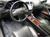 2008 Lexus IS 350 Black Interior