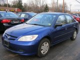 2005 Fiji Blue Pearl Honda Civic Value Package Sedan #42379324