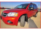 2008 Rave Red Mitsubishi Endeavor LS #4229314