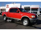 2001 Bright Red Ford F150 XLT SuperCrew 4x4 #42439777