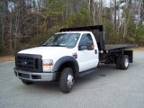 2008 Oxford White Ford F550 Super Duty XL Regular Cab 4x4 Chassis #42440571