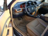 2004 BMW 7 Series 745i Sedan Black/Natural Brown Interior
