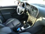 2007 Saab 9-3 Aero Sport Sedan Black/Gray Interior