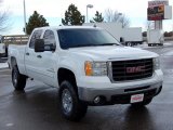 2008 Summit White GMC Sierra 2500HD SLE Crew Cab 4x4 #42439843