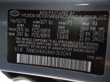 2010 Santa Fe Color Code for Black Forest Green Metallic - Color Code: P3