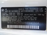 2009 BMW M3 Coupe Info Tag
