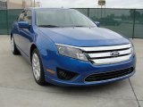 2011 Blue Flame Metallic Ford Fusion SE #42440248