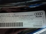 2011 Audi R8 Spyder 5.2 FSI quattro Info Tag