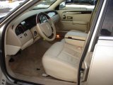 2007 Lincoln Town Car Signature Limited Light Camel Interior