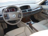 2005 BMW 7 Series 745Li Sedan Dark Beige/Beige III Interior