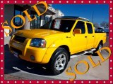2002 Solar Yellow Nissan Frontier SC Crew Cab 4x4 #42517685