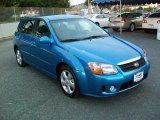 2007 Spark Blue Kia Spectra Spectra5 SX Wagon #42518275