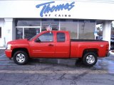 2010 Victory Red Chevrolet Silverado 1500 LT Extended Cab 4x4 #42517961