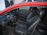 2007 Saturn ION Red Line Quad Coupe Black Interior