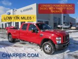 Bright Red Ford F350 Super Duty in 2008