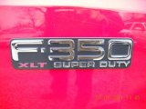 2004 Ford F350 Super Duty XLT SuperCab 4x4 Chassis Marks and Logos