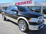 2011 Brilliant Black Crystal Pearl Dodge Ram 1500 Laramie Crew Cab 4x4 #42596602