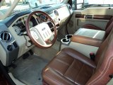2008 Ford F350 Super Duty King Ranch Crew Cab 4x4 Chaparral Brown Interior