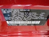 2011 RAV4 Color Code for Barcelona Red Metallic - Color Code: 3R3