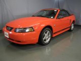 2004 Competition Orange Ford Mustang V6 Convertible #42752820