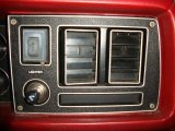 1979 Chevrolet Camaro Rally Sport Controls