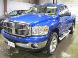 2008 Electric Blue Pearl Dodge Ram 1500 Big Horn Edition Quad Cab 4x4 #42753094