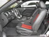 2011 Ford Mustang Shelby GT500 SVT Performance Package Coupe Charcoal Black/Red Interior