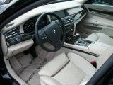 2011 BMW 7 Series 750Li Sedan Oyster Nappa Leather Interior