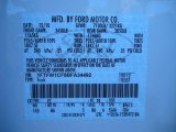 2011 F150 Color Code for Oxford White - Color Code: YZ